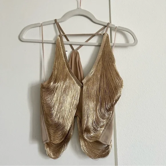 Cult Gaia QUELLA TOP in Light Gold - Picture 15 of 16